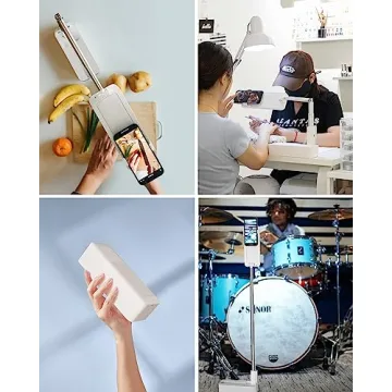 Viozon Extendable Selfie Phone Stand with LED Light 360° Rotation
