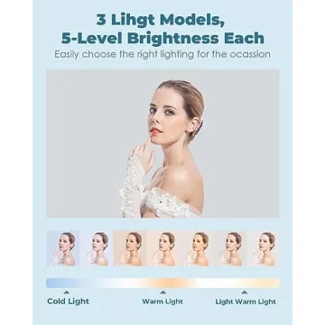 Viozon Extendable Selfie Phone Stand with LED Light 360° Rotation