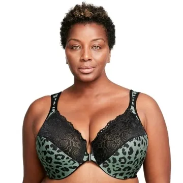 Glamorise Wonderwire Front-Closure Bra for Curvy Women