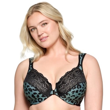 Glamorise Wonderwire Front-Closure Bra for Curvy Women