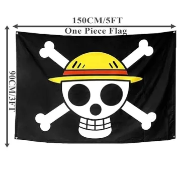 Luffy's Straw Hat Pirate Flag - Perfect for One Piece Fans