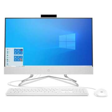 HP 24-dd0056 23.8" FHD Intel Celeron J4005 2.0 GHz All-in-One Desktop with 1TB HDD