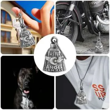 Motorcycle Bells for Bikers Guardian Angel Gremlin Luck Charm