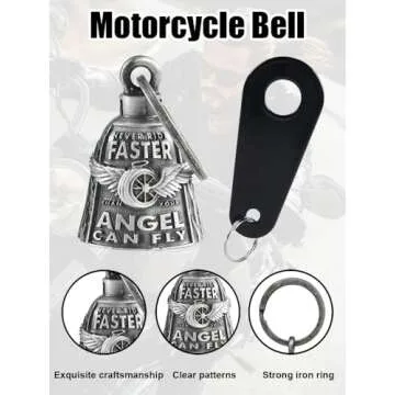 Motorcycle Bells for Bikers Guardian Angel Gremlin Luck Charm