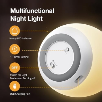 Adorable Egg Night Light with 7 RGB Colors & Timer