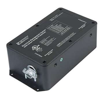 Progressive Industries 30 Amp Heavy Duty RV Surge Protector EMS — Whole House Surge Protection w/Integrated Display and Fault Detection — EMS-HW30C