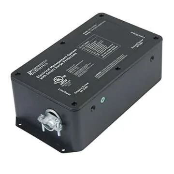 Progressive Industries 30 Amp Heavy Duty RV Surge Protector EMS — Whole House Surge Protection w/Integrated Display and Fault Detection — EMS-HW30C