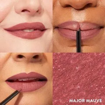 LAURA GELLER NEW YORK Modern Classic Duo - Mauve Majesty Lipstick + Major Mauve Lip Liner - Ultra-Rich Color - Luxurious and Lightweight - Cream Finish