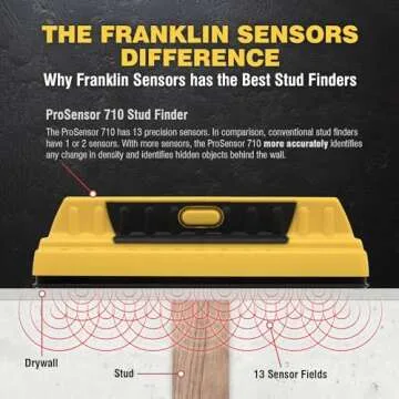 Franklin Sensors 710 Stud Finder Precision with 13-Sensors