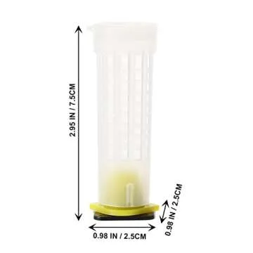 balacoo Queen Cage Queen Cell Protectors Multi Tool 20pcs Beekeeping Hair Roller Cages Holder Marker Marking Bottles Beekeeper Tools Devices