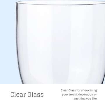 Set of 3 Apothecary Jar Glass Decorative Candy Jars Elegant Storage Candy Buffet Display, Wedding Candy Organizer Canisters (H: 9", 12.5", 14"; 20 FL.OZ, 23 FL.OZ and 28 FL.OZ)