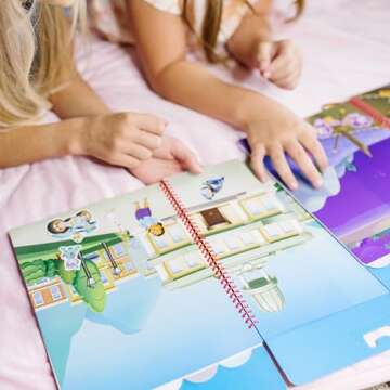 Melissa & Doug PAW Patrol Restickable Stickers Flip-Flap Pad 3-Pack – Classic Missions, Adventure Bay, Ultimate Rescue - PAW Patrol Toys, Reusable Sticker Books For Kids Ages 3+