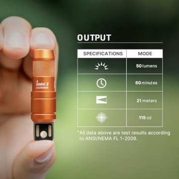 OLIGHT IMINI 2 Keychain Flashlight - 50 Lumens Compact