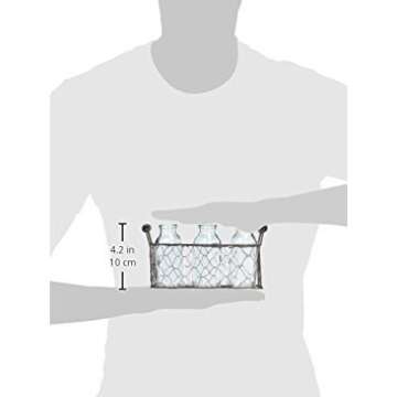 Stylish Blossom Bucket Decorative Metal Basket for Home