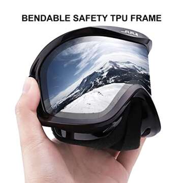 JULI Ski Goggle - 100% UV Protection & Anti-Fog
