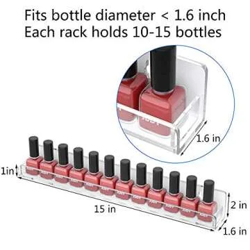 NIUBEE Efficient Nail Polish Rack for Stylish Organization