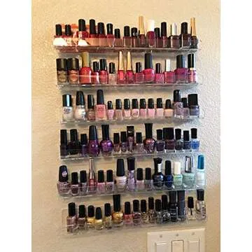 NIUBEE Efficient Nail Polish Rack for Stylish Organization