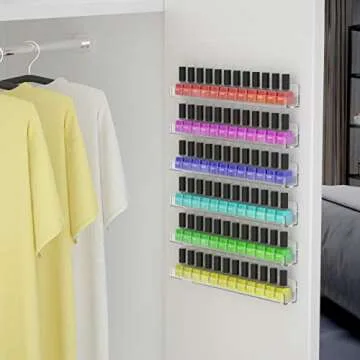 NIUBEE Efficient Nail Polish Rack for Stylish Organization