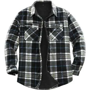 Men's Sherpa Lined Flannel Jacket for Ultimate Comfort