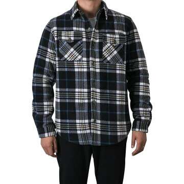Men's Sherpa Lined Flannel Jacket for Ultimate Comfort