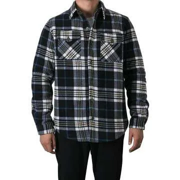 Men's Sherpa Lined Flannel Jacket for Ultimate Comfort