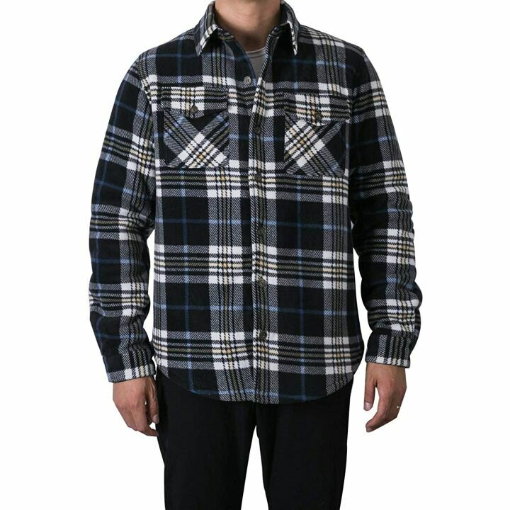 Men's Sherpa Lined Flannel Jacket for Ultimate Comfort