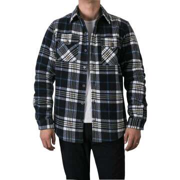Men's Sherpa Lined Flannel Jacket for Ultimate Comfort