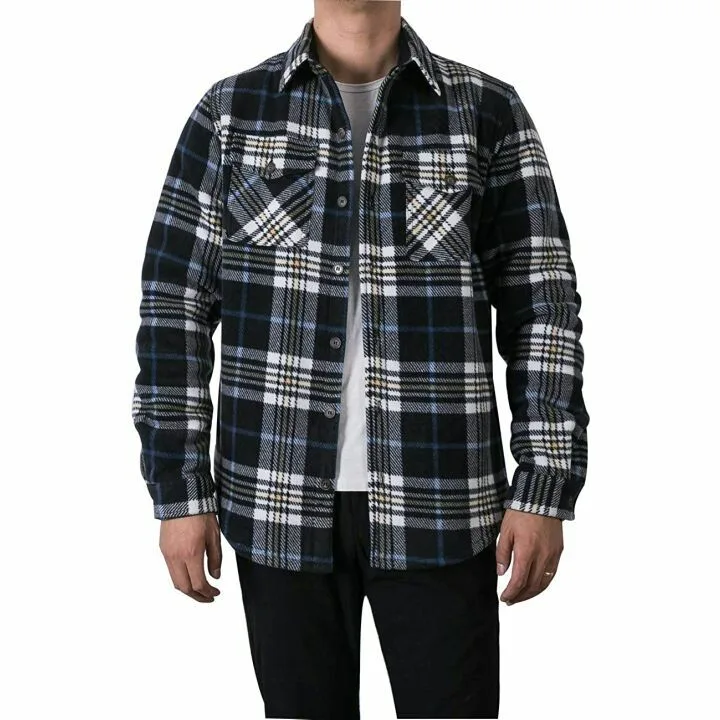 Men's Sherpa Lined Flannel Jacket for Ultimate Comfort