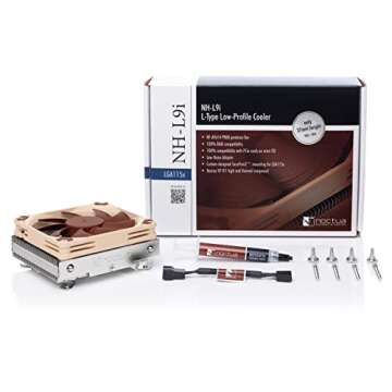 Noctua NH-L9i, Premium Low-Profile CPU Cooler for Intel LGA1200 & LGA115x (Brown)