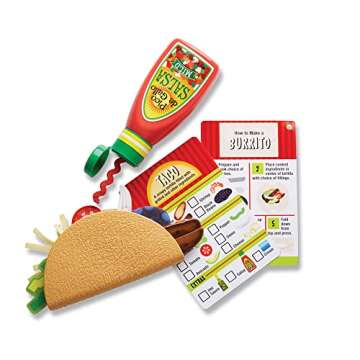 Melissa & Doug Fill & Fold Taco & Tortilla Set | Kitchen Accessories | Role Play | Toys for 2 Year Old boy | Toy Kitchen | Play Food | Toy Food | Pretend Play | Age +3 Years | Gift for Boy or Girl