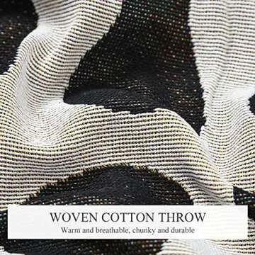 Vibrant Double-Sided Woven Throw Blanket with Tassels