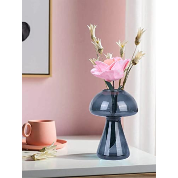 Mushroom Decor Vase - Charming Glass Home Decor