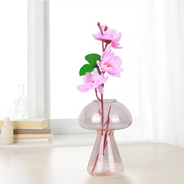 Mushroom Decor Vase - Charming Glass Home Decor