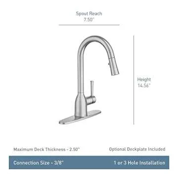 Moen Adler Chrome Kitchen Faucet: Elegant & Efficient