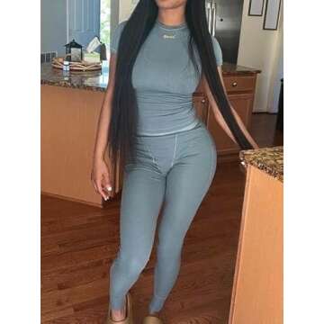 AYWA Women’s Fitted Two Piece Outfits for Casual Style