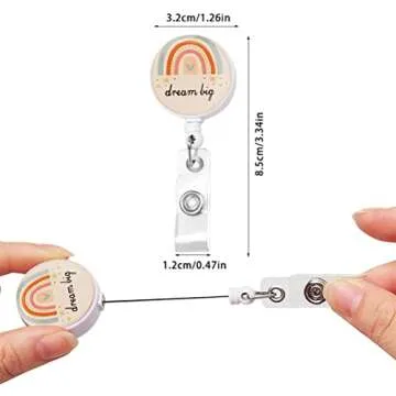 Stylish Retractable Badge Holders for Professionals - 3 Pack