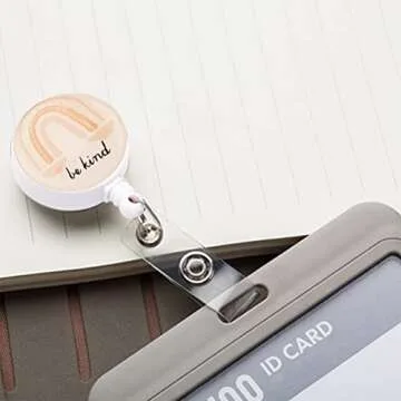 Stylish Retractable Badge Holders for Professionals - 3 Pack