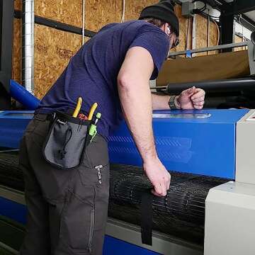 Joey Pouch PRO | Clip-On Tool Belt Bag for Tools, Screws, and Nails - Great for an Electrician, HVAC Tech, Plumber, Carpenter, Contractor, Handy Man, and Any Tradesperson - Metal Clip