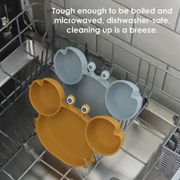 ROCCED Suction Plates for Baby - Safe Silicone Utensils