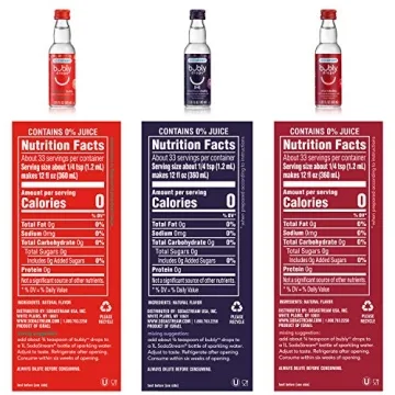 SodaStream Bubly Drops 3 Berry Bliss Flavors 4 Fl Oz