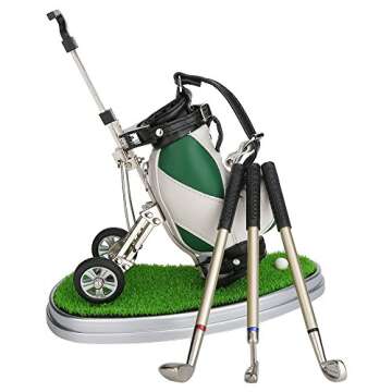 10L0L Golf Gifts for Men Golf Pen Holder Stocking Stuffers for Golfers Funny Gifts Unique Office Supplies Desk Decor, Gift for Birthday Christmas Golf Tournament for Boss Dad Husband Golf Lovers
