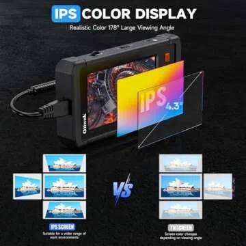 Oiiwak Endoscope Camera with Light, 5.5 mm Borescope