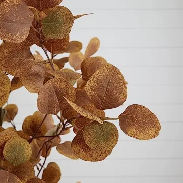Nearly Natural 7ft Autumn Fall Eucalyptus Tree