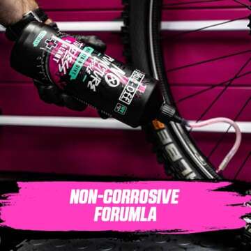 Muc Off No Puncture Hassle Tubeless Sealant - Advanced Bicycle Tyre Sealant with UV Tracer Dye That Seals Tears and Holes Up to 6mm
