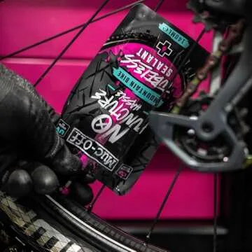 Muc Off No Puncture Hassle Tubeless Sealant - Advanced Bicycle Tyre Sealant with UV Tracer Dye That Seals Tears and Holes Up to 6mm