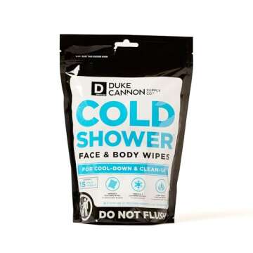 Duke Cannon Cooling Field Towels for Face & Body-15 Packs