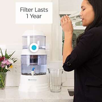 Ceramic Pre-filter Replacement by Santevia | Designed for Santevia's Gravity Water System | Removes Particles From Water | 0.3 Micron Pore Size