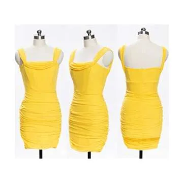 Stylish Off Shoulder Ruched Mesh Dress for Every Occasion