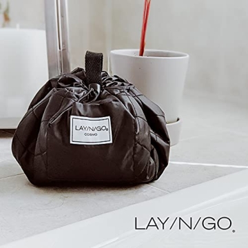 Lay-n-Go Cosmo Drawstring Makeup Bag Organizer Travel Essential