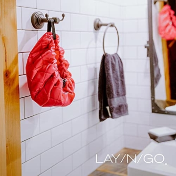 Lay-n-Go Cosmo Drawstring Makeup Bag Organizer Travel Essential